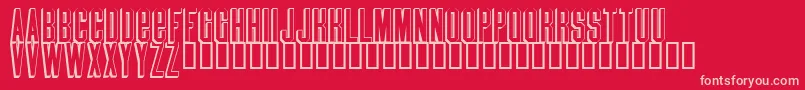 Blindmelon Font – Pink Fonts on Red Background