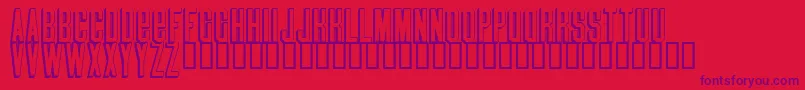 Blindmelon Font – Purple Fonts on Red Background