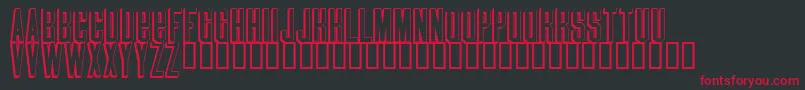 Blindmelon Font – Red Fonts on Black Background