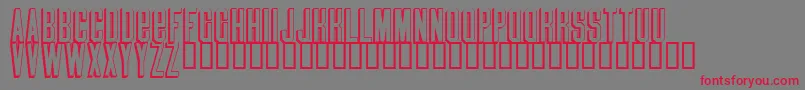 Blindmelon Font – Red Fonts on Gray Background