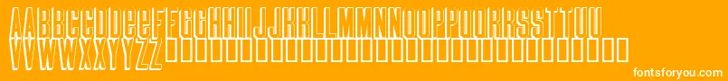 Blindmelon Font – White Fonts on Orange Background