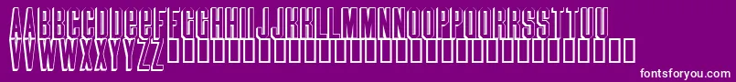 Blindmelon Font – White Fonts on Purple Background