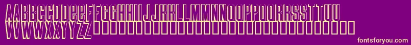 Blindmelon Font – Yellow Fonts on Purple Background