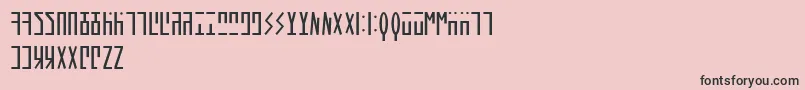 AncientHand Font – Black Fonts on Pink Background