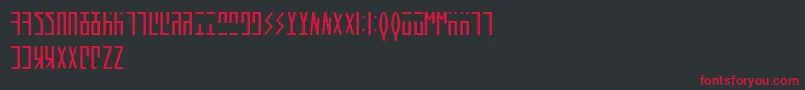 Шрифт AncientHand – красные шрифты на чёрном фоне