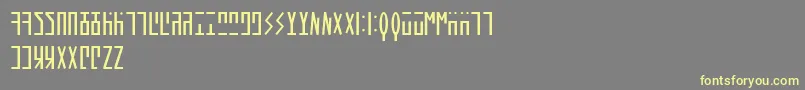 Шрифт AncientHand – жёлтые шрифты на сером фоне
