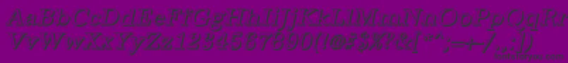 AntiquashItalic Font – Black Fonts on Purple Background