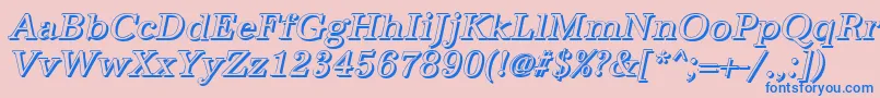 fuente AntiquashItalic – Fuentes Azules Sobre Fondo Rosa