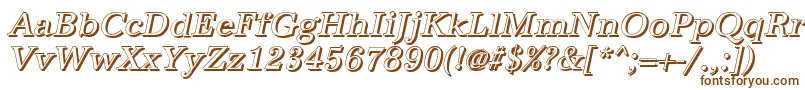 AntiquashItalic Font – Brown Fonts on White Background