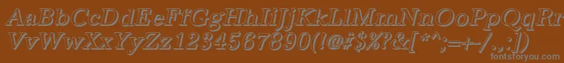 AntiquashItalic Font – Gray Fonts on Brown Background