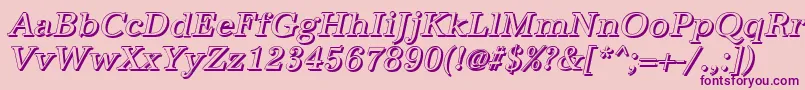 AntiquashItalic Font – Purple Fonts on Pink Background