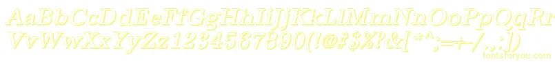 Шрифт AntiquashItalic – жёлтые шрифты