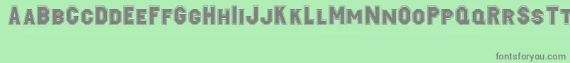 Jacobi Font – Gray Fonts on Green Background