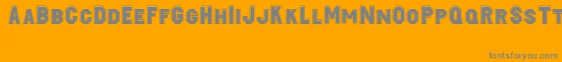 Jacobi Font – Gray Fonts on Orange Background