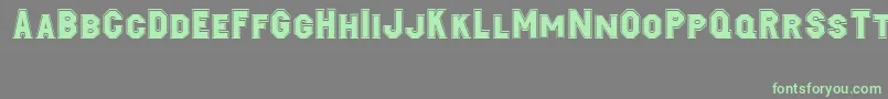 Jacobi Font – Green Fonts on Gray Background