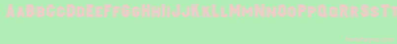 Jacobi Font – Pink Fonts on Green Background