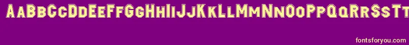 Jacobi Font – Yellow Fonts on Purple Background