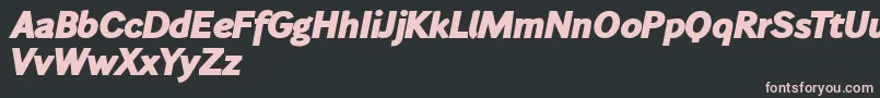 Wendelinfettkursiv Font – Pink Fonts on Black Background