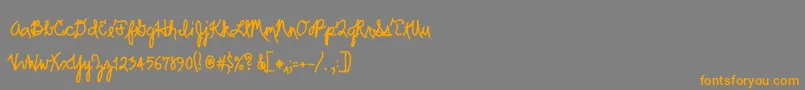 Lisätietoja Scrawler-fontista Scrawler-fontti – oranssit fontit harmaalla taustalla