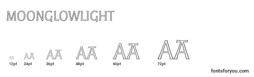 MoonglowLight Font Sizes