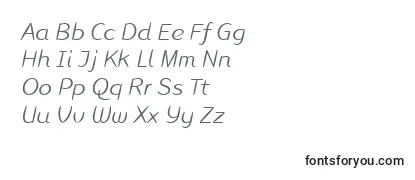 Обзор шрифта LinotypeInagurLightItalic