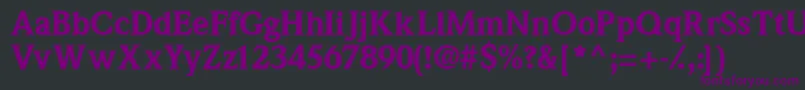 Quintessenceblackssk Font – Purple Fonts on Black Background