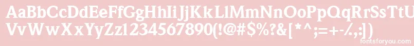 Quintessenceblackssk Font – White Fonts on Pink Background