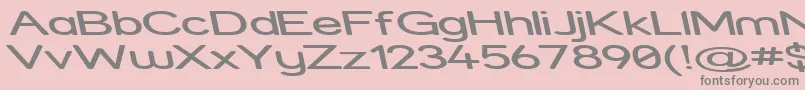 StreetExpandedReverseItalic Font – Gray Fonts on Pink Background