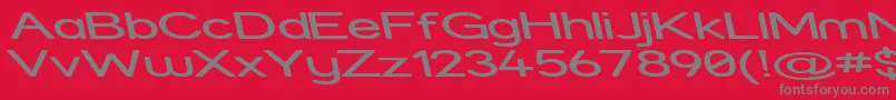 StreetExpandedReverseItalic Font – Gray Fonts on Red Background
