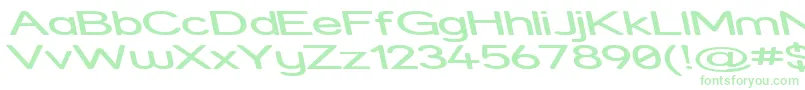 StreetExpandedReverseItalic Font – Green Fonts on White Background