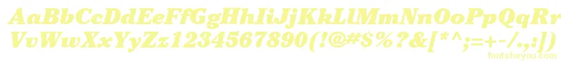 ItcCheltenhamLtUltraItalic Font – Yellow Fonts