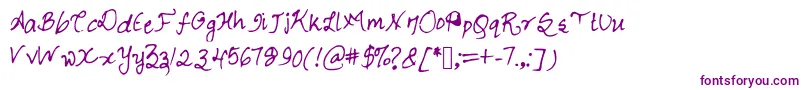 Chicfontastic Font – Purple Fonts on White Background