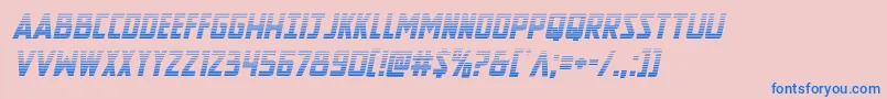Newcomictitlegradital Font – Blue Fonts on Pink Background