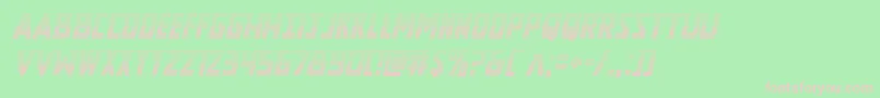 Newcomictitlegradital Font – Pink Fonts on Green Background