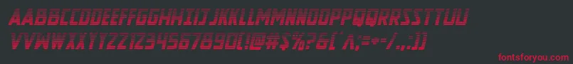 Newcomictitlegradital Font – Red Fonts on Black Background