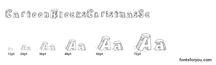 CartoonBlocksChristmasSc Font Sizes