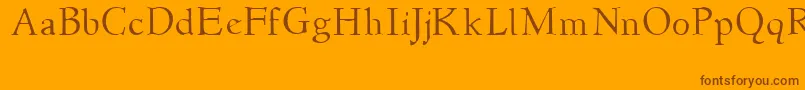 More about Newstylelight Font Newstylelight Font – Brown Fonts on Orange Background