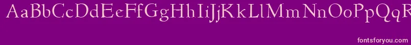 Newstylelight Font – Pink Fonts on Purple Background