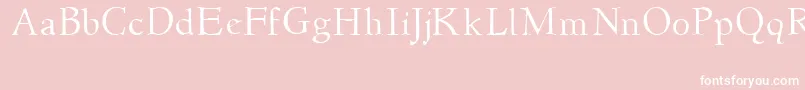 Newstylelight Font – White Fonts on Pink Background