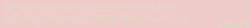 Draftingboard3Di Font – Green Fonts on Pink Background