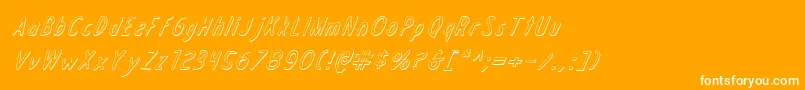 More about Draftingboard3Di Font Draftingboard3Di Font – White Fonts on Orange Background