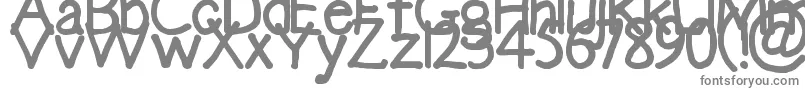 フォントEmma – 白い背景に灰色の文字