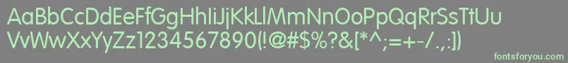 フォントVagroundedLtNormal – 灰色の背景に緑のフォント