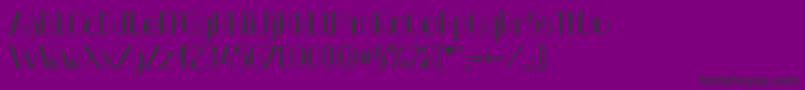 PinonRegular Font – Black Fonts on Purple Background