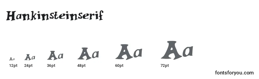 Размеры шрифта Hankinsteinserif