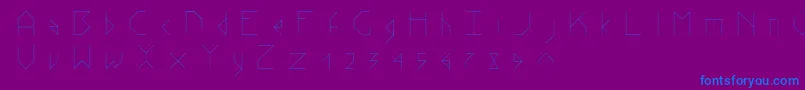 StickV.2 Font – Blue Fonts on Purple Background