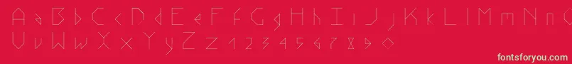 StickV.2 Font – Green Fonts on Red Background