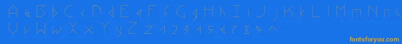 StickV.2 Font – Orange Fonts on Blue Background
