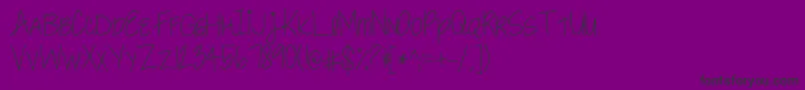 SweetToothCravings-Schriftart – Schwarze Schriften auf violettem Hintergrund