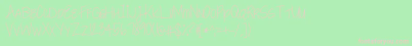 Fonte SweetToothCravings – fontes rosa em um fundo verde